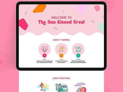 The Sun Kissed Crew - Trip Web Design app app design application brandidentity branding color company design designposter graphic design logo picnic poster posterdesign product trip ui web web design website