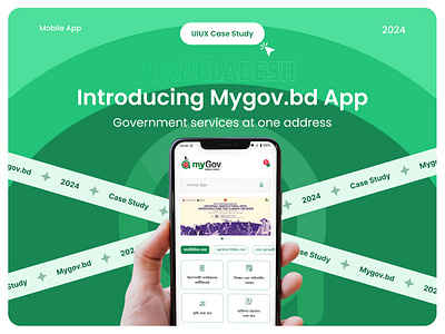 MyGovbd Case Study: A Simplified Digital Experience app design case study figma mygov product design ui design uiux user experience user research ux design visual design