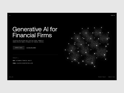 Endex AI 3d aeonik ai animation black cursor development figma grey interactive js light recording sillicon valley spline threejs ui vindar web design y combinator