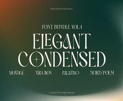 Elegant Condensed Volume 4 | Ultimate Serif Font Bundle book branding bundle canva font condensed cover design elegant font design free font logo logotype magazine poster serif social media taboja typeface typography ultimate