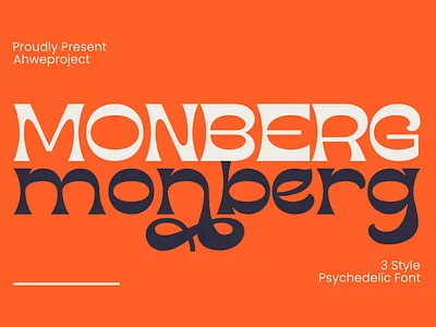 Monberg - Psychedelic Font headline