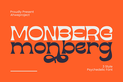 Monberg - Psychedelic Font headline