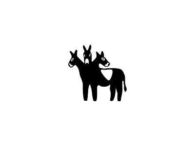 Three-Headed Donkey animal bosnia branding brewery craft beer farm funny horse humor icon illustration ipa label logo mark nature satire stubborn triple ipa visual identity