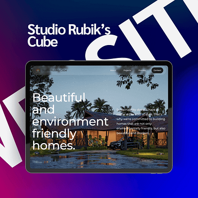 Studio Rubik's cube architect figma ui uikit ux webflow website