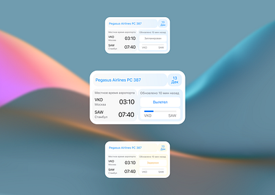 Get flight information mob ui