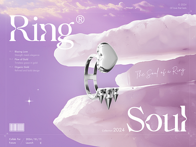 Soul // Website 3d art blacklead blacklead studio buy design digital e commerce motion product ring shop ui web website