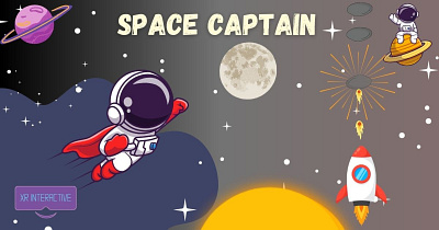 SPACE CAPTAIN (Web-Based 2D Game - Eid Special) 2d game design 2d3d game ar experience augmented reality branding casula gaming eid celebration game development gaming kids game mobile game moon game nfc technology online game shooting game smart greeting card space game tech for events unity game web based game