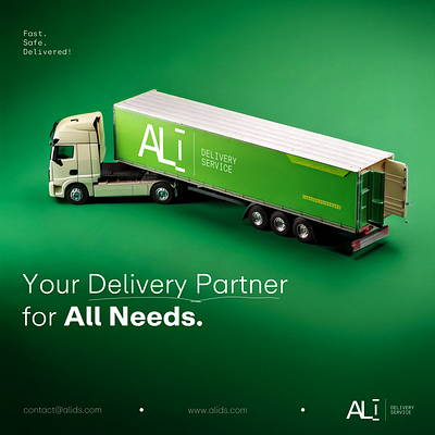 ALI Delivery Service branding freelancing graphic design graphic designer logo story telling typography