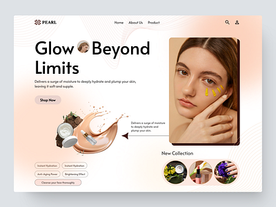 In Stock UI Design - Daily UI Day 98/100 beauty beautyproduct branding dailyui dailyui98 dailyuidesign day98 design designinspiration designprocess ecommerce figma illustration inspiration israt landingpage logo uxisrat webapp website