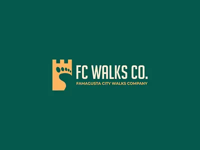 FC Walks Co. Logo Concept branding business logo creative logo fc walks graphic design green green logo icon illustration leg logo logo logo design logo designer logodesign logomark symbol unique logo vector vector logo