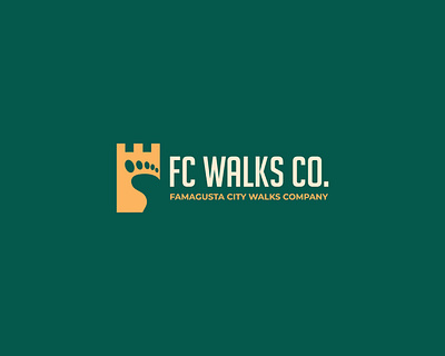 FC Walks Co. Logo Concept branding business logo creative logo fc walks graphic design green green logo icon illustration leg logo logo logo design logo designer logodesign logomark symbol unique logo vector vector logo