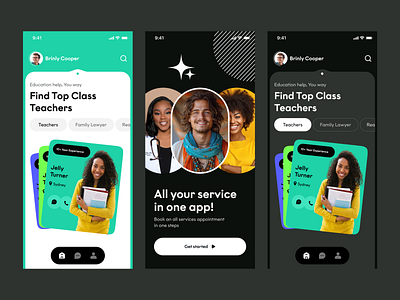 Find a Tutor Mobile app app design app designer creative dashboard creative mock app dark app date app find a tutor app mobile app mobile app design popular apap popular app designs social app student app teachers app top app trending trending app tutor app utility app