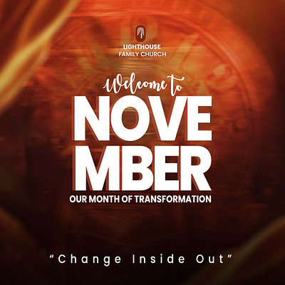 Welcome to november poster design