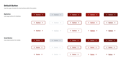Design System of Button button consistency convenience design system easy to use red button uiux uiux design versatile