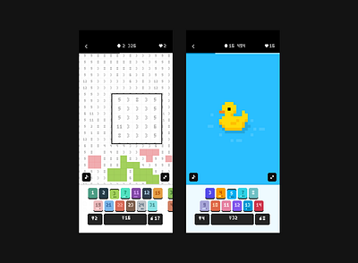 Pixelart Coloring Book coloring by pixels game pixel art puzzle ui ux