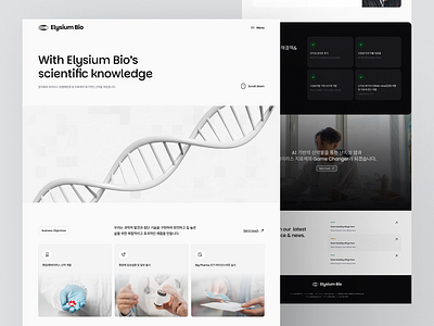 Biotech - landing page design biotech heroheader landingpage ui uidesign website