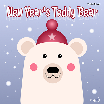 New Year's Bear figma graphic design illustration vector graphics