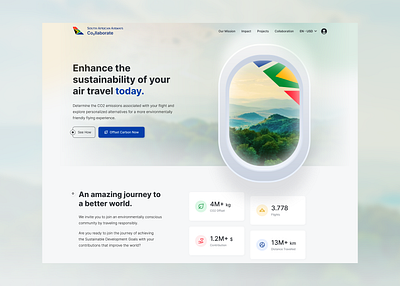 South African Airways Carbon Offset Redesign africa airline airways design flight green listing sustainability ui ux website