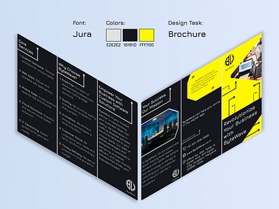 Tri-fold Brochure branding brochure design graphic design logo minimal ui