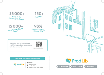 ProdLib brochure for sales graphic design illustration