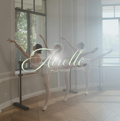 Airelle Ballet Studio Branding ballet branding ballet logo ballet school ballet studio brand designer branding branding designer elegant branding elegant logo logo design