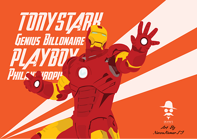 Ironman Illustration graphic design