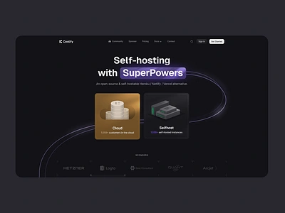 Coolify - Website Rebranding apis backend cloud coolify dark theme database digital ocean docker heroku hetzner netlify open source rebranding self hostable ssh ui ux vercel web design website