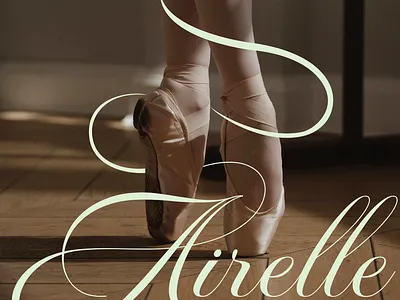Airelle Ballet Studio Branding ballet branding ballet logo ballet studio brand designer branding branding designer custom type elegant branding elegant logo lettering logo design logo display logo mockup logo typography logo visual typography unique logo