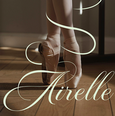 Airelle Ballet Studio Branding ballet branding ballet logo ballet studio brand designer branding branding designer custom type elegant branding elegant logo lettering logo design logo display logo mockup logo typography logo visual typography unique logo