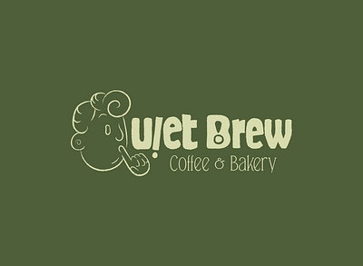 Quiet Brew bakery branding coffee shop design graphic design illustrator logo