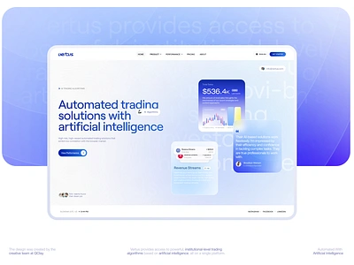 AI-based trading platform ai analytics branding clean crypto financial fintech forex fx investment landing landing page minimal platform saas service startup trading web design webdesign