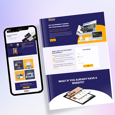 Landing page design for website service 3d branding digital marketing consultant graphic design logo motion graphics ui