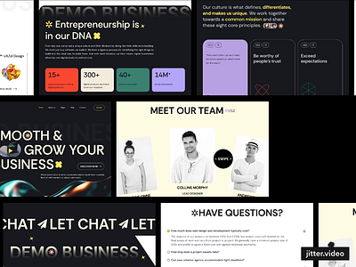 Digital Agency Landing Page Design discover figma landing landing page landingpagedesign ui web design