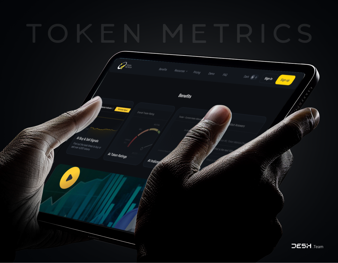 Example of T M - Landing Page Design For AI Powered Crypto Platform