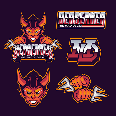 CONCEPT MASCOT LOGO "BERSERKER" branding graphic design logo