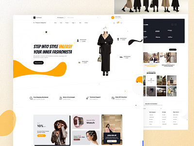 Ecommerce Website UI Design design ecommerce ecommerce website landing page ui ui ux uidesign user interface web design webdesign