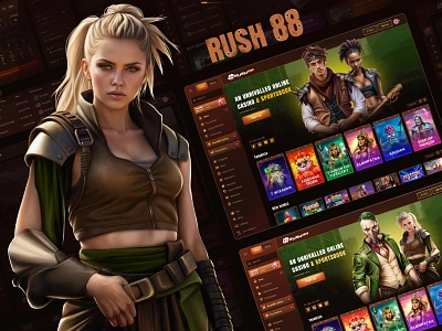 Mad Max-Themed Casino Design 2d casino casino style design figma design gambling game design gamedev lime agency mad max postapocalyptic ui uiux webdesign webdesign inspiration website