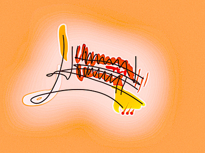 jaw illustration illustrator line drawing pastel photoshop