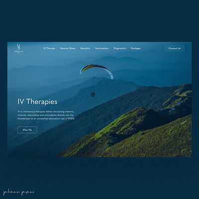 REVIV India | IV Therapies Page branding design health landing page ui user interface ux web design website website design wellness