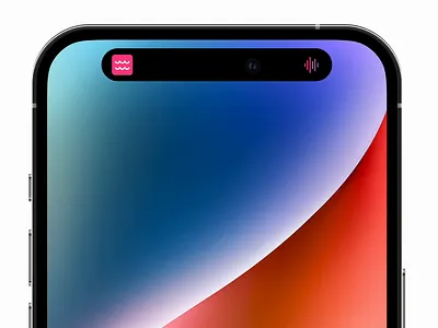 Dynamic Island Concept animation clean controle design dynamic island mobile app remoute ui