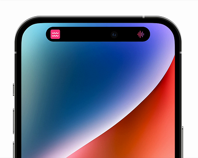 Dynamic Island Concept animation clean controle design dynamic island mobile app remoute ui