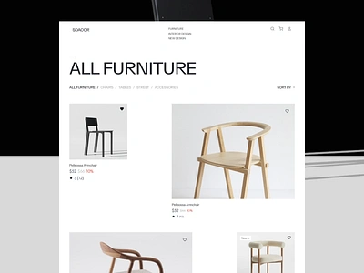 E-Commerce Furniture Website architecture decor design ecommerce furniture furniture ecommerce interior design luxury minimal design online shop product page store ui ui ux web website