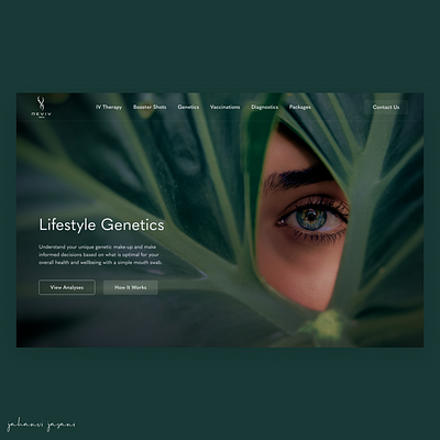 REVIV India | Lifestyle Genetics Page branding design health landing page ui user interface ux web design website website design wellness