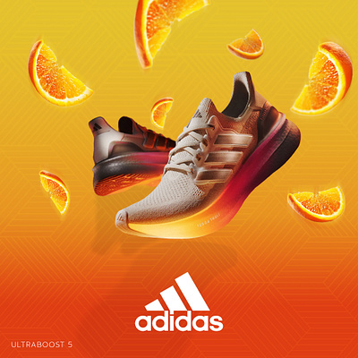 Adidas UltraBoost 5 (Design Challenge: Day 1) apparel digital art graphic design poster shoes