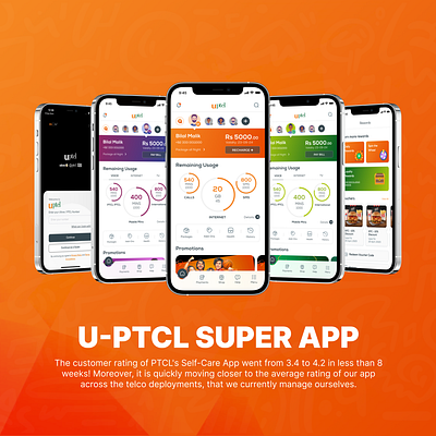 Uptcl Super App animation graphic design motion graphics ui