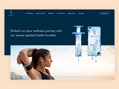 REVIV India | Wellness Packages Page branding design health landing page ui user interface ux web design website website design wellness