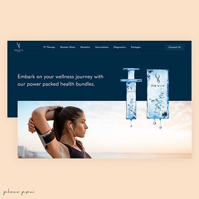 REVIV India | Wellness Packages Page branding design health landing page ui user interface ux web design website website design wellness