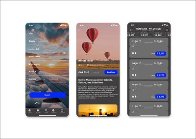 Airline App airline app design product design ui