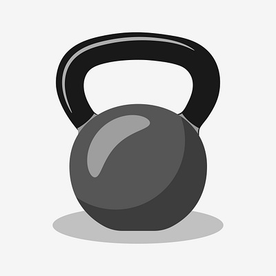 Minimalist Kettlebell Logo for Fitness Branding weightlifting