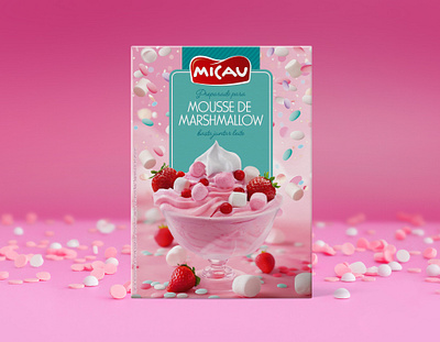 Mousse Marshmallow, Micau 3d animation branding design graphic design label design motion graphics packa packaging